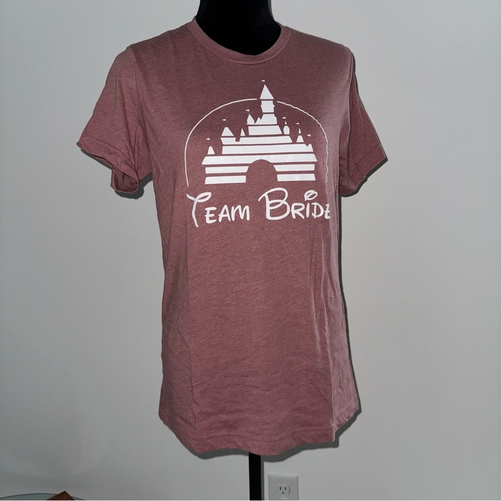 Team Bride Disney Canvas T Shirt M